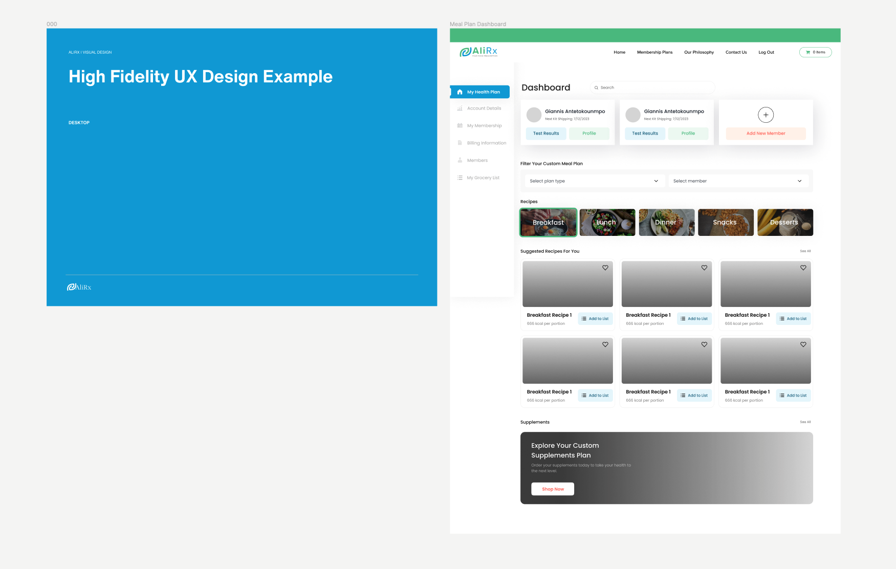 High-fidelity page designs