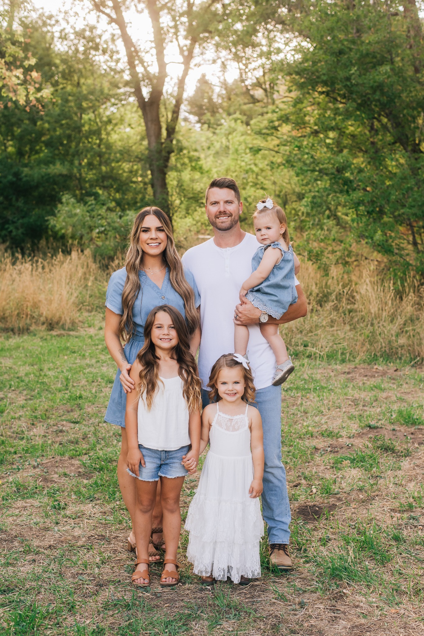 Trey with his wife Brykelle and their three daughters
